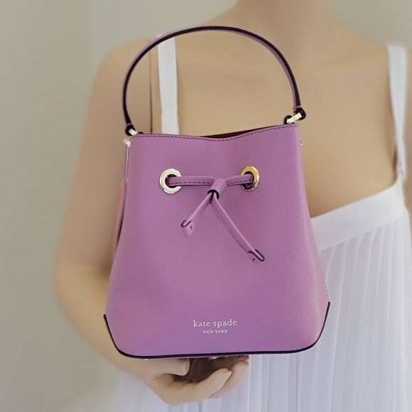 kate spade Handbags - Kate Spade Eva SM Bucket Crossbody Purple
